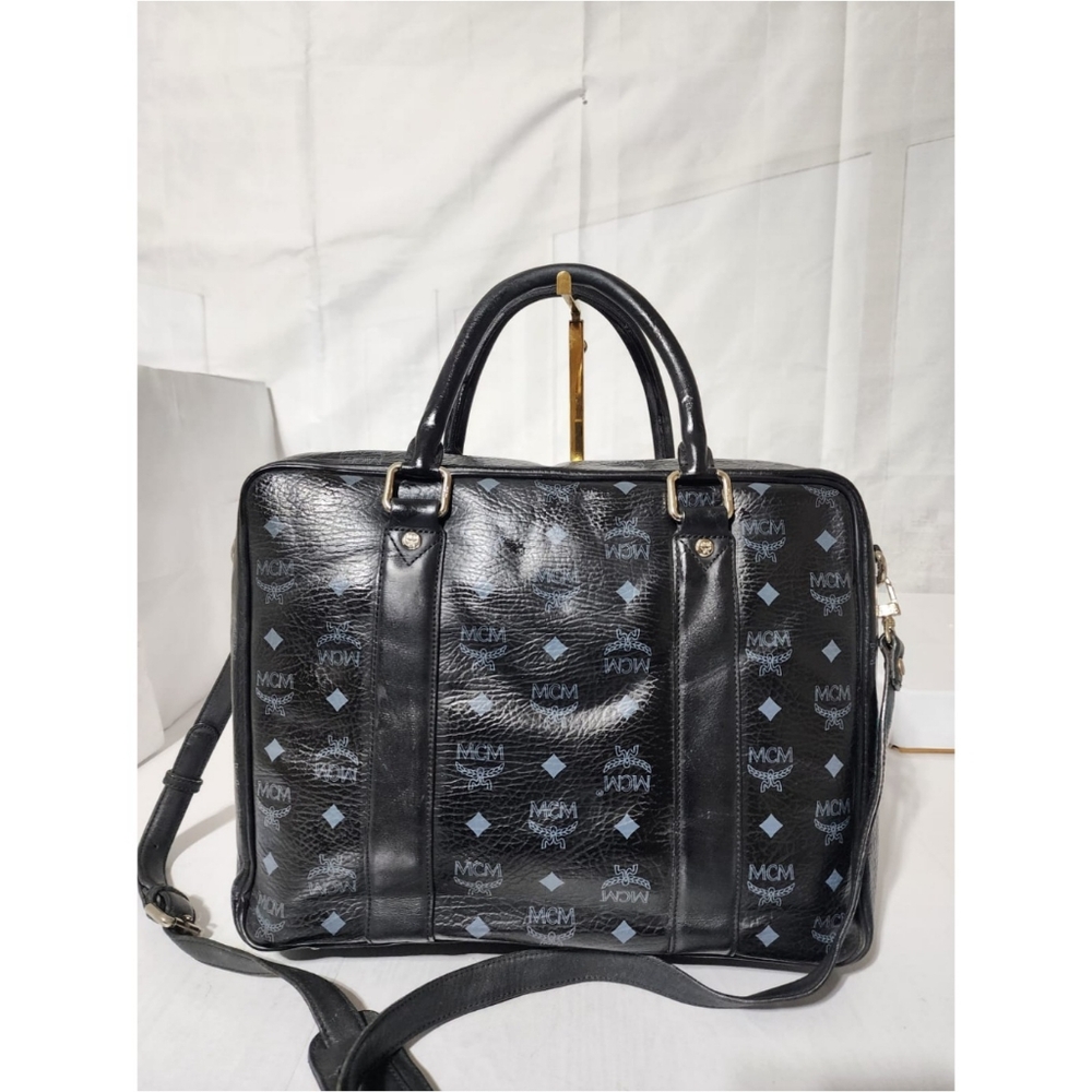 MCM Visetos Briefcase/Laptop Bag Black - Picture 8 of 15
